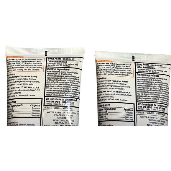 2 La Roche-Posay Anthelios Kids SPF 50 Gentle Lotion Sunscreen 6.7 Fl Oz 02/2028 - Picture 4 of 4